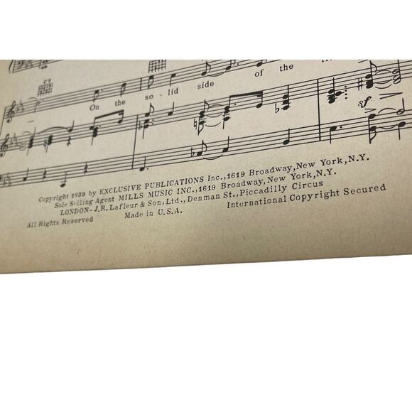 1939 Hold Tight Hold Tight Sheet Music Piano Andrew Sisters - Picture 4 of 5
